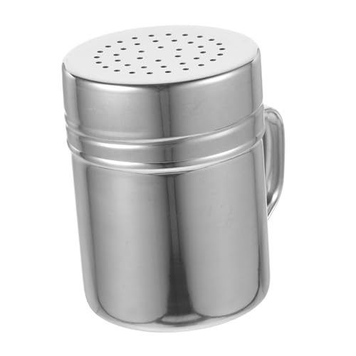 NAMOARLY Baking Supplies Stainless Steel Powder Shaker Sugar Shaker Duster Handle for Easy Use