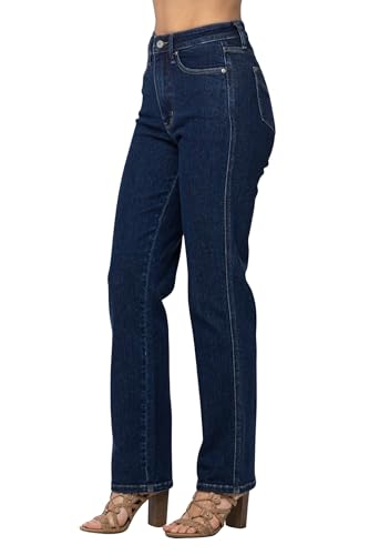 Judy Blue Women's High-Rise Tummy Control Classic Straight Leg Jeans2