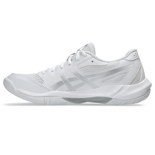 ASICS ASICS Women's Gel-Rocket 12 Volleyball Shoes, 8, White/Pure Silver