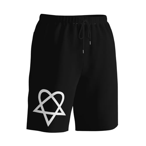 Heartagram Men's Quick-Dry Board Shorts 7" - Swim Trunks Summer Hawaii Beach2