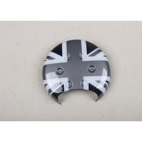 Materiale ABS di alta qualità: questo tappo decorativo grigio Union Jack è realizzato in plastica ABS automobilistica di alta qualità, elevata durezza, resistente al calore e agli urti, non si deforma facilmente, leggero e durevole per un uso a lungo termine.