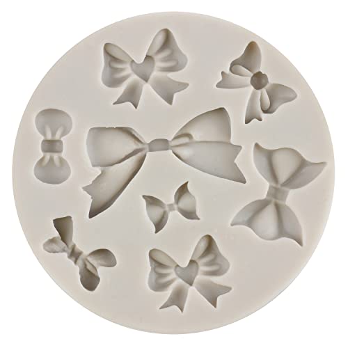 Mypracs Bows Silicone Mold Bow Fondant Molds Bowknot Chocolate Candy Molds For Sugar Cake Decorating Cupcake Topper Gum Paste Polymer Clay Set Of 4 #TOP7