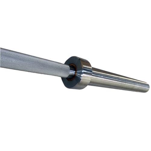 Image of Olympic Barbell Bar 7 feet| Weight Bar for Weightlifting, Powerlifting, CrossFit, Gym Home Exercises rod (49mm Outer Diameter) For 2 inch Plates with Barbell Clamps (Olympic Barbell 7 ft- Silver)