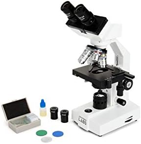 Celestron – Celestron Labs – Binocular Head Compound Microscope – 40-2000x Magnification – Adjustable Mechanical Stage – Includes 2 Eyepieces and 10 Prepared Slides