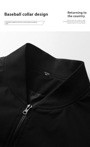 Men's Wind-Resistant Bomber Jacket - Lightweight & Breathable with Multi-Pocket for Golf & Outdoor & Daily4