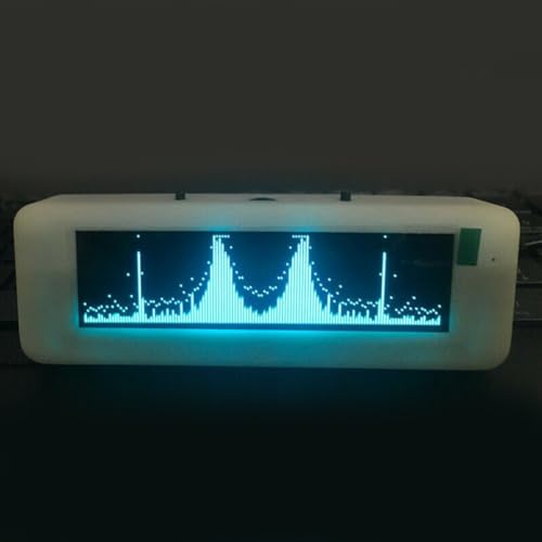 Ecualizador de audio gráfico, 3,1' para OLED Music Spectrum Display Analyzer Indicador de nivel de audio 8 efectos de visualización VU Meter (azul)