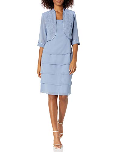 Le Bos Women's Glitter Jacket Dress, Dusk, 12 #TOP11
