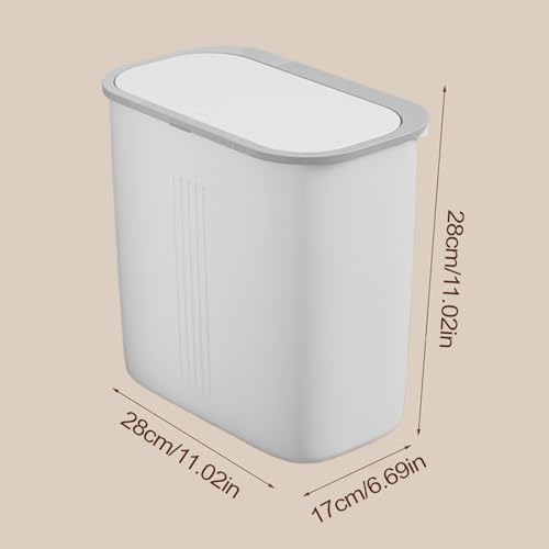 Cubo de basura estrecho ideal para el lateral del wc y dormitorio 5