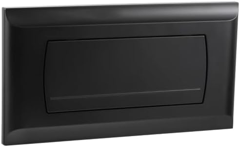 Empyreal WC Drückerplatte für Geberit 200F, 115222111 (Matt Schwarz) | Betätigungsplatte Ersatzteile für UP-Spülkasten, mit Spülhebel-Set und Montageschrauben, 340 x 185mm