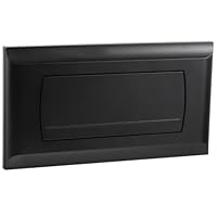 Empyreal Drückerplatte kompatibel mit Geberit 200F 115222111, Betätigungsplatte für UP-Spülkasten, mit Spülhebel-Set und Montageschrauben,340 x 185mm (Matt Schwarz)