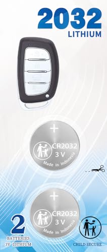 Key Fob OEM Battery Replacement for Hyundai (2014-2021) Elantra Ioniq ...