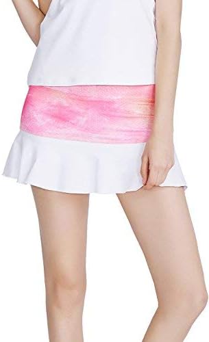 32e-SANERYI Women's Pleated Elastic Quick-Drying Tennis Skirt with Shorts Running Skort
