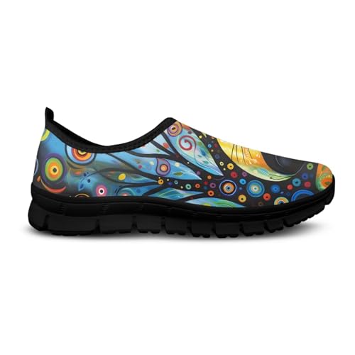 Image of Womens Slip On Walking Shoes Non Slip Loafer Breathable Holiday Travel Shoe Lightweight Casual Low Top Sneakers SizeUS 5.5-11.5