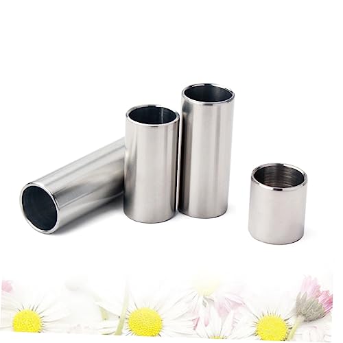 ifundom Chrome Sliding Rods 4pcs Set (2.8cm 5.1cm 6cm 7cm) Steel String Sliders for Enhanced Tone Comfort