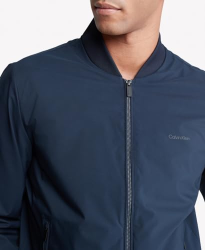 Calvin Klein Men's Matte Logo Zip Bomber Jacket3