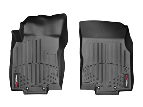WeatherTech Custom Fit FloorLiners for Nissan Rogue - 1st Row (446301), Black