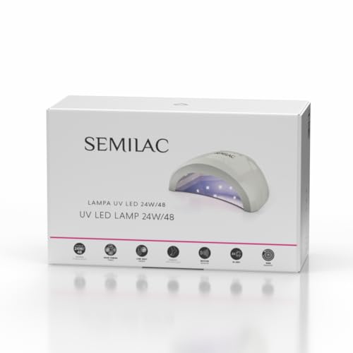 Semilac Lampa Do Paznokci Uv Led Manicure Pedicure Hybrydy Żele 24w/48
