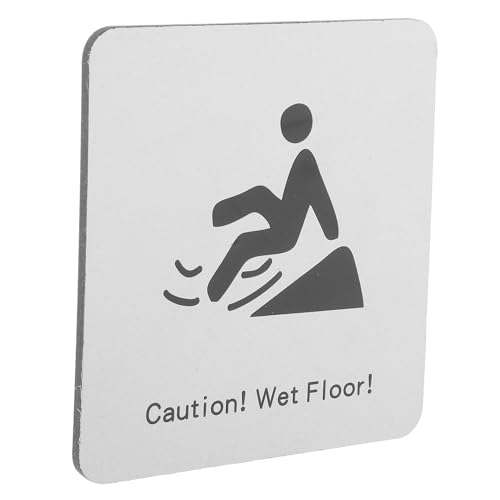 Baluue Señal De Advertencia De Humedad Autoadhesiva Para Suelo Mojado, Placa De Precaución Resistente Para Baño y Centro Comercial, Letrero De Seguridad Antideslizante Para Prevención De Accidentes