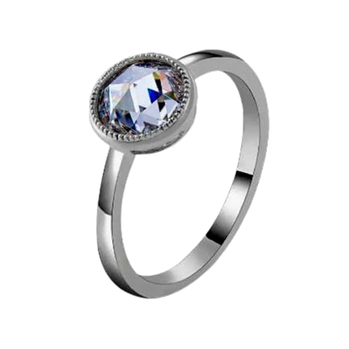 Bague de fiançailles moissanite en argent 925 massif pour femme RNG-1670