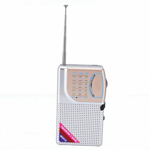 Radio portátil AM FM SW con batería recargable y antena miniatura 1