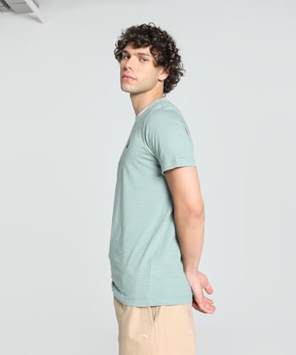 Image of Puma Men Cotton Solid Classic Fit T-Shirt