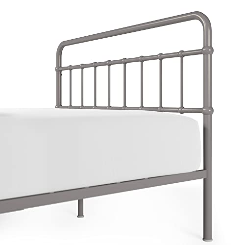 Image of Zinus Florence Metal Platform Bed Frame, Mattress Foundation, No Box Spring Needed, Easy Assembly, Grey, Twin