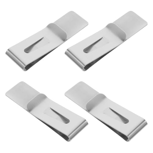 4pcs Stainless Steel Hollow Money Clip Set for Wallets and Banknotes