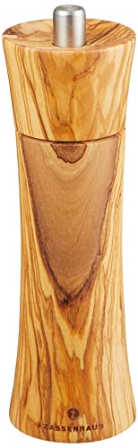 Molinillo de sal Zassenhaus Frankfurt, 18 cm, madera de olivo