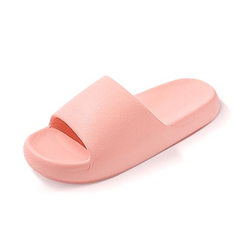 Image of Jerzmy Comfy Slides for Women Men | Extra Soft Pillow House Slippers Pool Shower Shoes | Non Slip Cloud Sandals for Summer Indoor Outdoor Beach