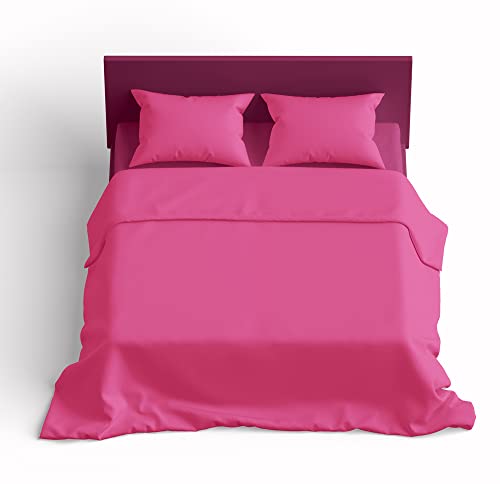 Listado de Sabanas queen medidas disponible en línea para comprar. 47 Polyblanc Sábanas 100% algodón (Matrimonial, Rosa)