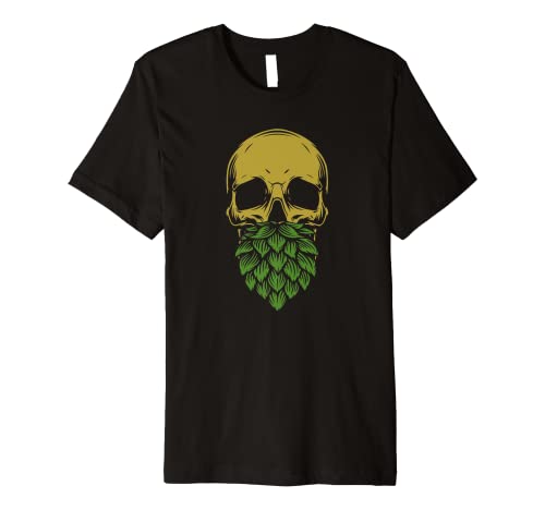 Home Brewing - IPA Craft Beer Brewer Skull Hop Beard Premium T-Shirt Home Brewing - IPA Craft Beer Brewer Skull Hop Beard Premium T-Shirt