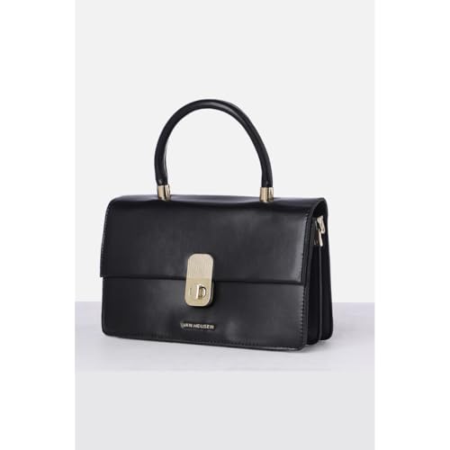Image of Van Heusen Women's Black Sling Bag|Classic Black |Detachable Strap