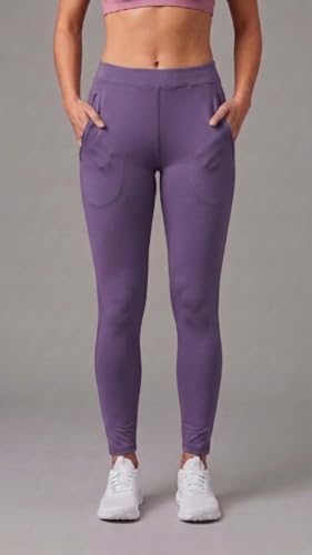 Image of Mehrang Stretchable Yoga Pants for Women & Gym Pants for Women Workout with Mesh Insert & Side Pockets