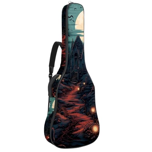 Housse guitare acoustique contre la pluie : sac étanche à double bandoulière réglable