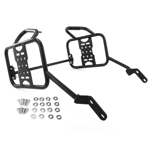Porte-bagages latéral Moto Guzzi V 85 TT robuste en acier noir pour sacoches
