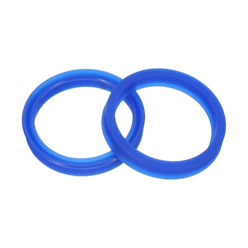 PATIKIL UN Sello De Eje Radial 42Mm ID X 50Mm Od X 8Mm Ancho, 2 Piezas Sello De Aceite De Pu Para Eje De Rodamiento De Industria Bombas Cilindro De Pistón, Azul
