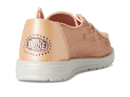 HEYDUDE Womens Wendy Disco Sequin Blush 7 Medium - image 5