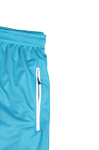 Men Classic Full Zip Track Jacket And Jogging Track Pant Active Wear Sports Tracksuit Set (Turquoise Blue, 3Xl) #TOP4