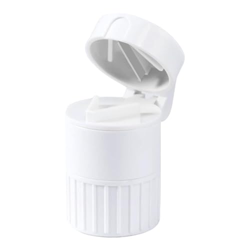 Cortador De Pastillas, Trituradora Divisora ​​de Tabletas 4 En 1, Pastillero Portátil Pequeño, Organizador De Pastillas, Vaso Para Beber, Multifuncional Pastillero Cortador Y Triturador De Pastillas