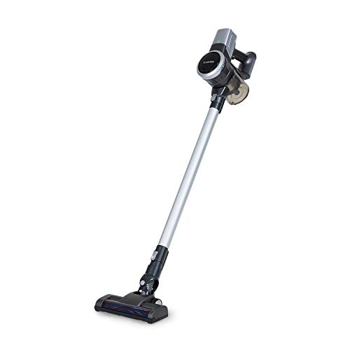 KLARSTEIN Clean Butler 4G Silent Cordless Vacuum Cleaner - 160W DC Motor, 16 kPa, 0.8-Litre Dust Container, HEPA Grade 10, Operating Time: 20-35 Minutes, Hand and Floor Vacuum Cleaner - Black