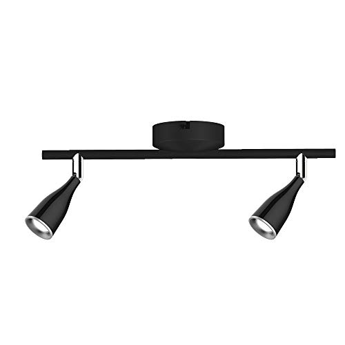 Lampada da Muro LED 9W, Wall Light, Nero, 3000K