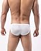 BRAVE PERSON Men's Fashion Swim Briefs Smooth Nylon Fabrics Quick-Drying Underwear B1141 (XL:32'', White)