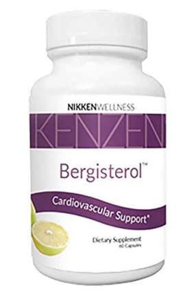 Kenzen Bergisterol Citrus Bergamot Supplement for High Cholesterol for Nikken - Organic Supplement w/Organic Amla Fruit Extract - Amazing for Sugar Health, BP & Cardiovascular Support (60 Capsules)