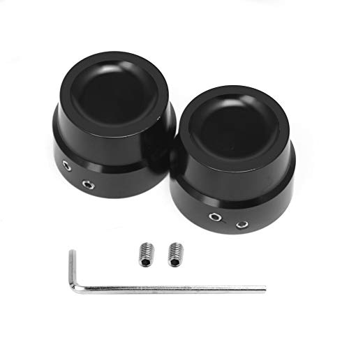 Duobeisi Front Rear Axle Nut Covers Cap For Harley Sportster Xl 883 1200 Dyna Softail Fat Boy Touring Street Road Electra Tri Glide. (Black) #TOP4