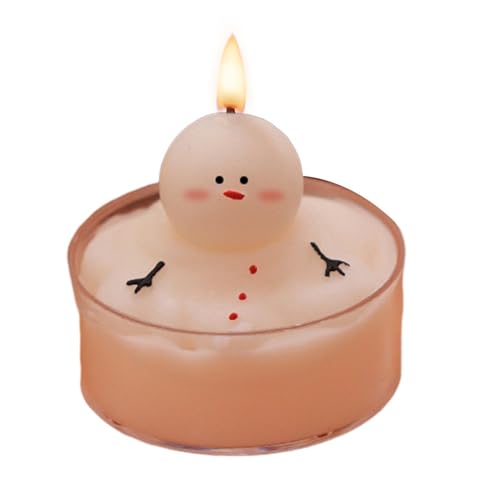 Weihnachtsduftkerzen – Sojawachs- mit Cartoon-Figur, Tannenduft,...