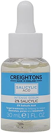 Creightons Salicylic Acid Intense Serum 2% Salicylic (30ml) - Target breakouts by helping to reduce blemishes, pores & blackheads for a cleaner, more radiant complexion