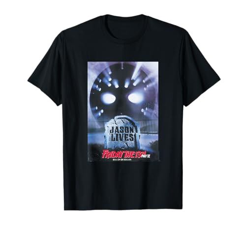 Friday The 13th Part 6 Jason Lives Main Poster Horror Movie T-Shirt