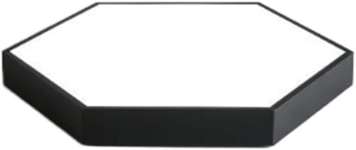 Lámpara de techo LED hexagonal ultrafina con control remoto cerca del techo, lámpara de techo moderna de montaje en superficie, luz plana regulable