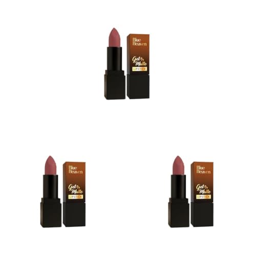 Image of Blue Heaven Get Matte Lipstick | Soft Matte Finish and Lightweight Formula | Intense Pigment | Long-Lasting Lipsticks For Women | 601B | 4gm (Pack of 3)