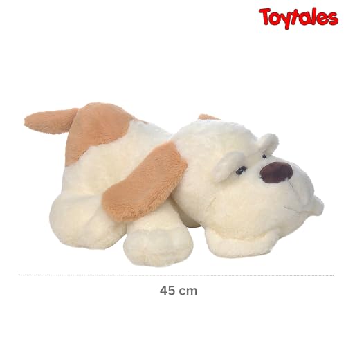 Image of TOYTALES Super Soft Tobby Dog Stuffed Huggable Plush Soft Toy for Girls /Boys | Animal Soft Toy for Kids | Small Size Cute Plush Toy(Light Brown - 45 Cm)